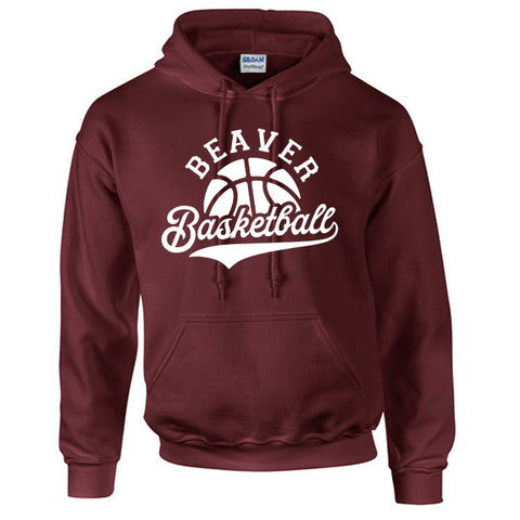 Adult Beaver Basketball Heavy Blend Hoodie