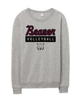 Beaver Volleyball Block Super Soft Crewneck Pullover