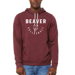 Maroon Beaver Volleyball Super Soft Triblend Hoodie